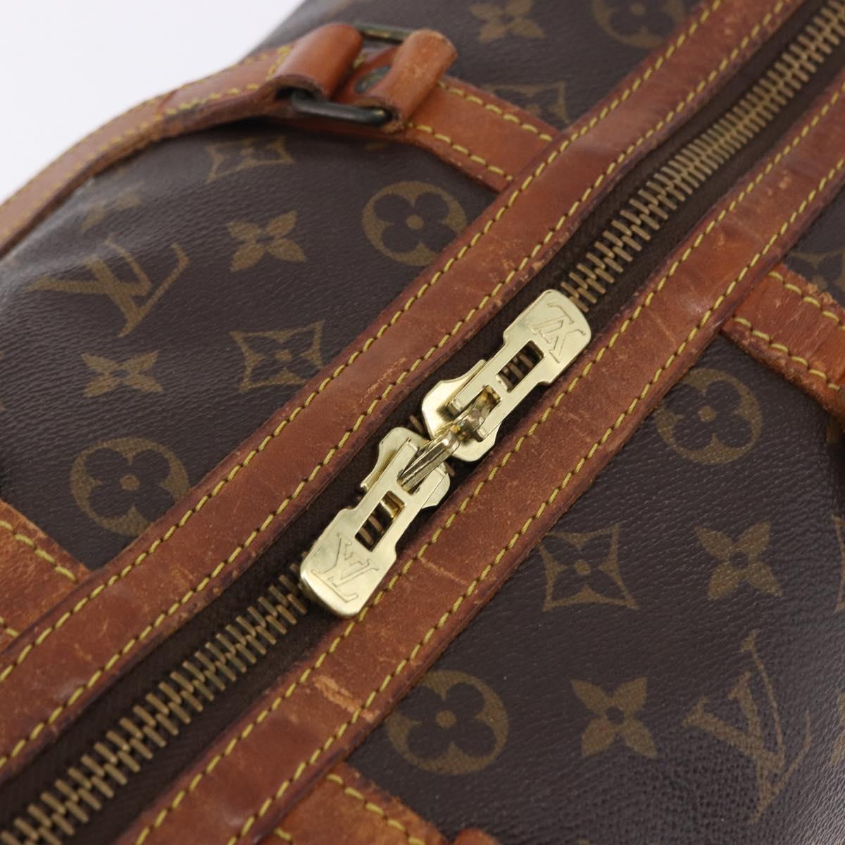 LOUIS VUITTON Monogram Sac Souple 35 Boston Bag M41626 LV Auth 200191
