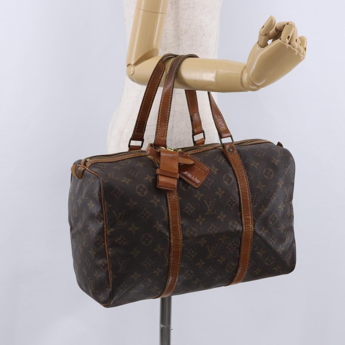 LOUIS VUITTON Monogram Sac Souple 35 Boston Bag M41626 LV Auth 200191