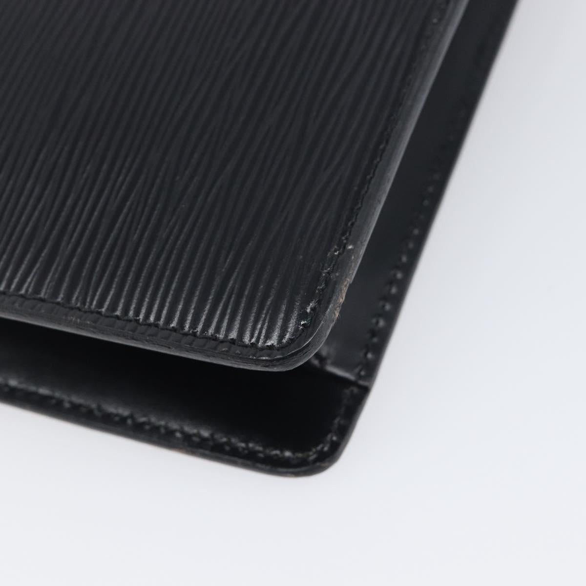 LOUIS VUITTON Epi Montaigne 27 Clutch Bag Black M52652 LV Auth 200196