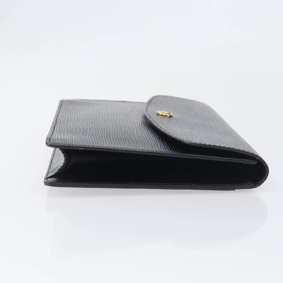 LOUIS VUITTON Epi Montaigne 27 Clutch Bag Black M52652 LV Auth 200196