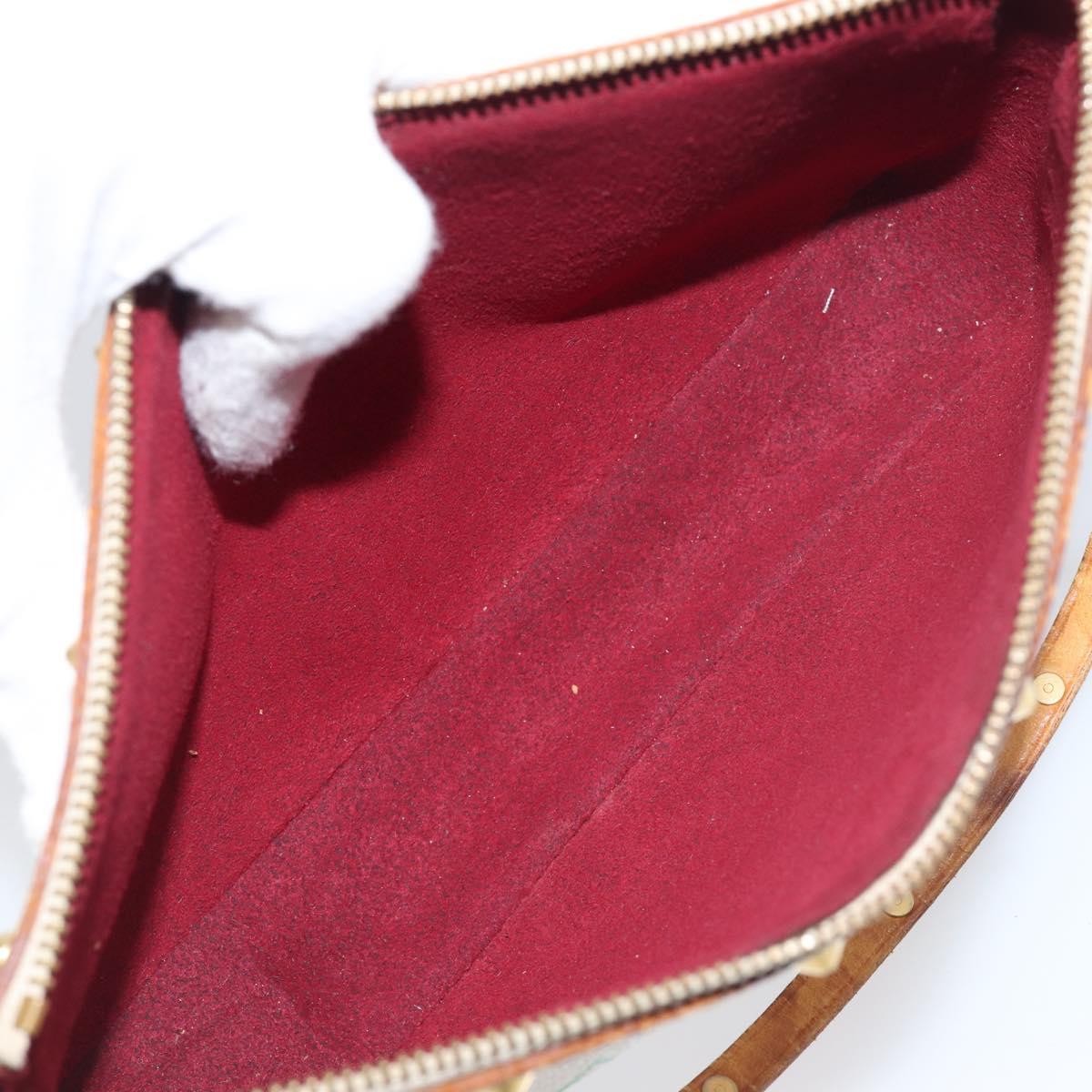 LOUIS VUITTON Monogram Multicolor Pochette Accessoires White M92649 Auth 200197