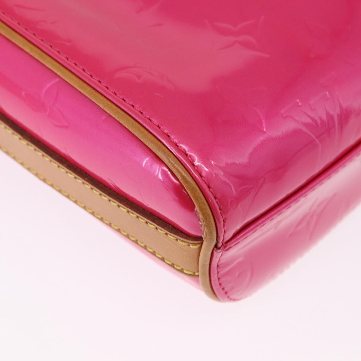 LOUIS VUITTON Monogram Vernis Sullivan Vertical Fuchsia Pink M91259 Auth 200199V