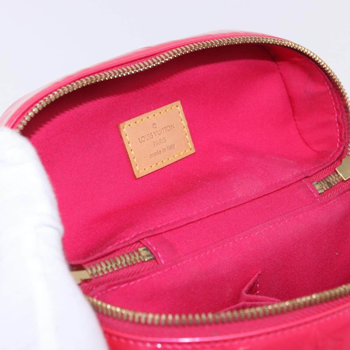 LOUIS VUITTON Monogram Vernis Sullivan Vertical Fuchsia Pink M91259 Auth 200199V