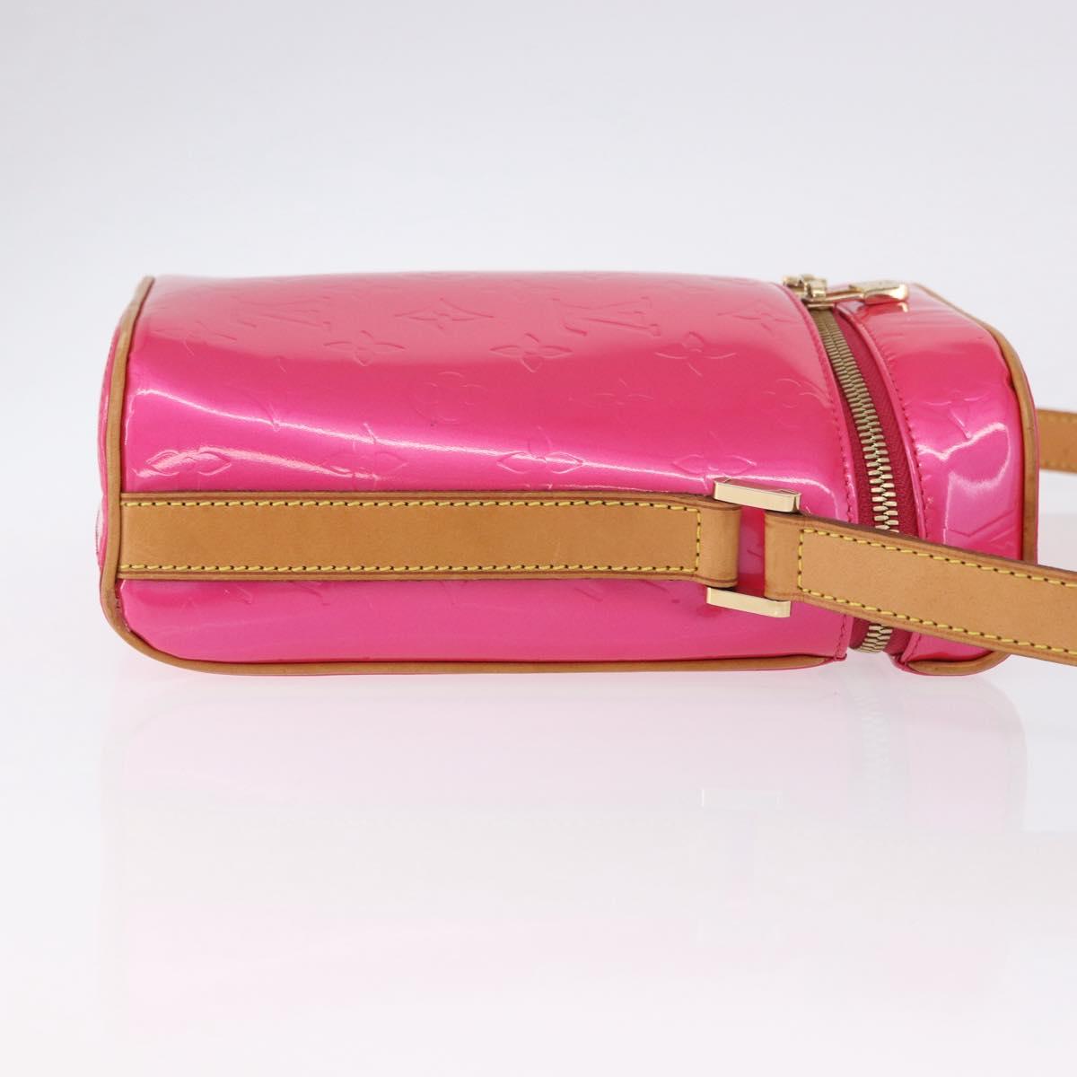 LOUIS VUITTON Monogram Vernis Sullivan Vertical Fuchsia Pink M91259 Auth 200199V
