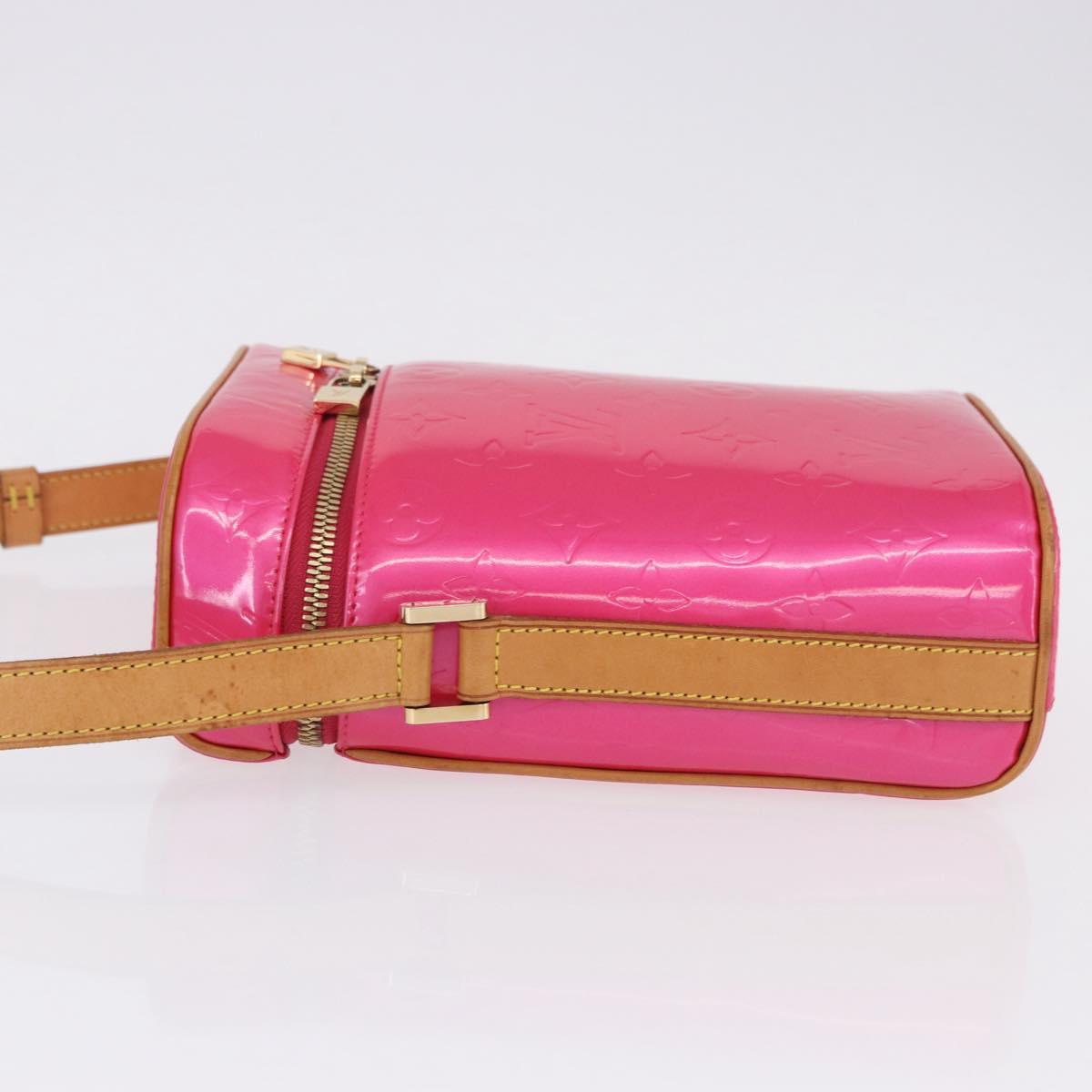 LOUIS VUITTON Monogram Vernis Sullivan Vertical Fuchsia Pink M91259 Auth 200199V