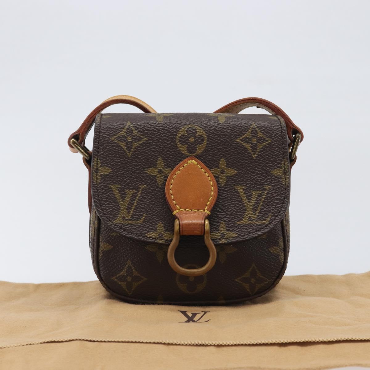 LOUIS VUITTON Bebe Monogram Saint Cloud Shoulder Bag M51245 LV Auth 200200V