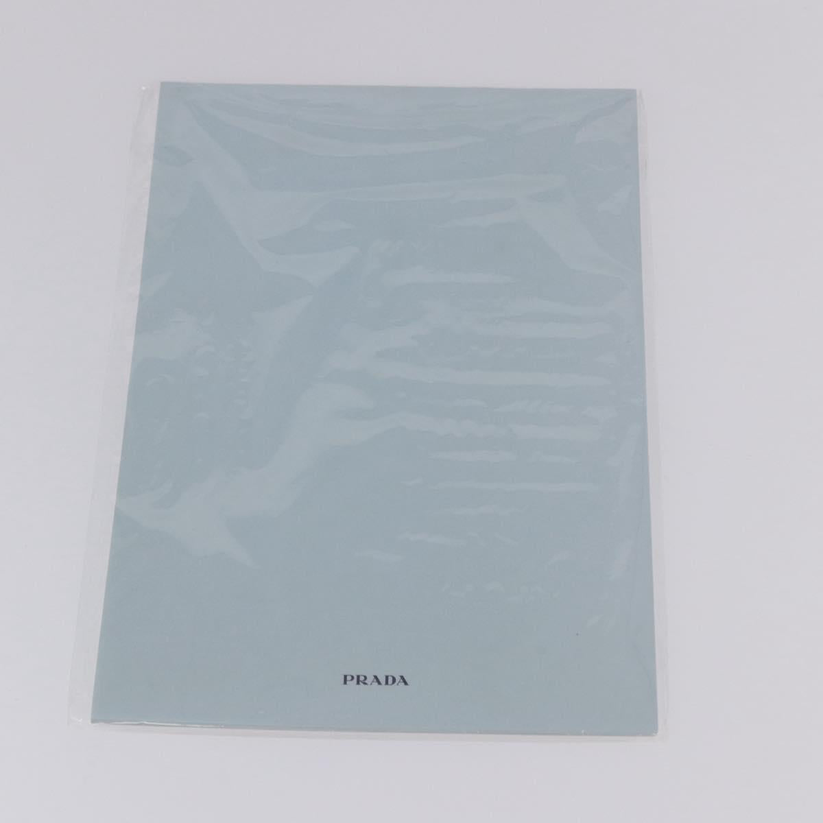 PRADA Binder Case Saffiano Black Silver Auth 200201