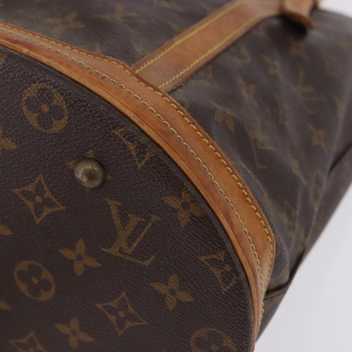 LOUIS VUITTON Monogram Bucket GM Shoulder Bag M42236 LV Auth 200209
