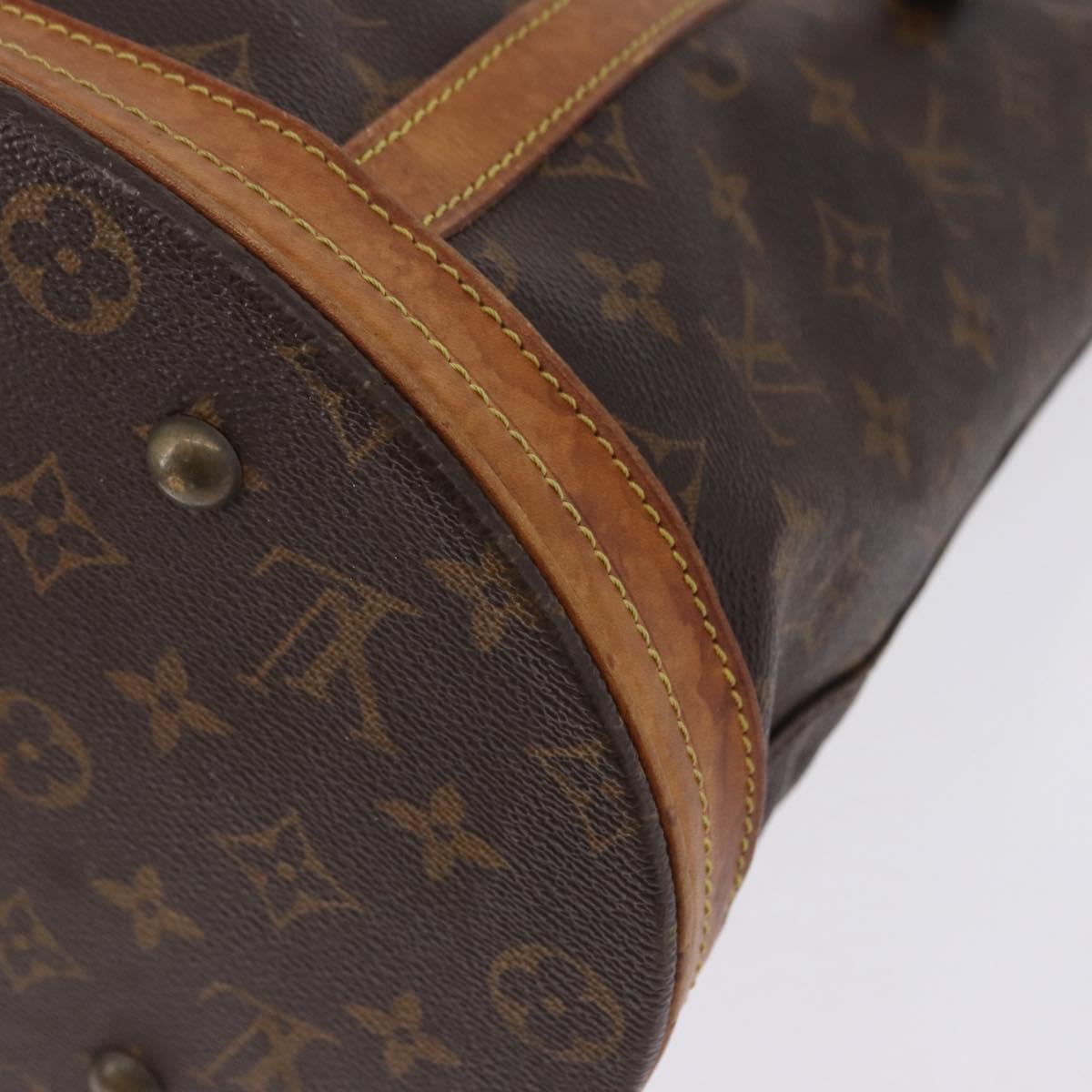 LOUIS VUITTON Monogram Bucket GM Shoulder Bag M42236 LV Auth 200209