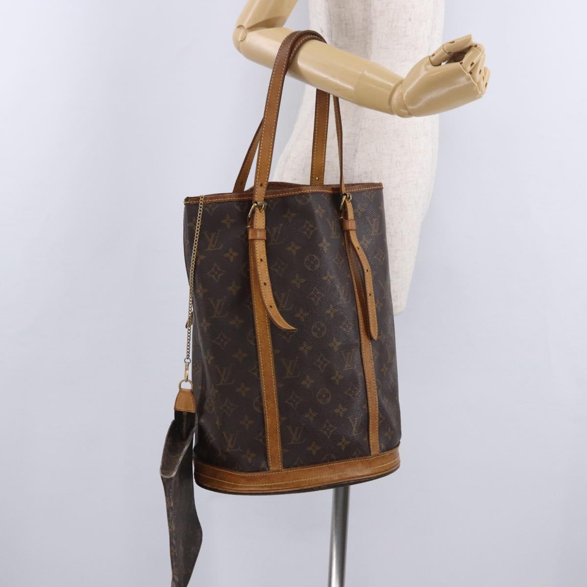 LOUIS VUITTON Monogram Bucket GM Shoulder Bag M42236 LV Auth 200209