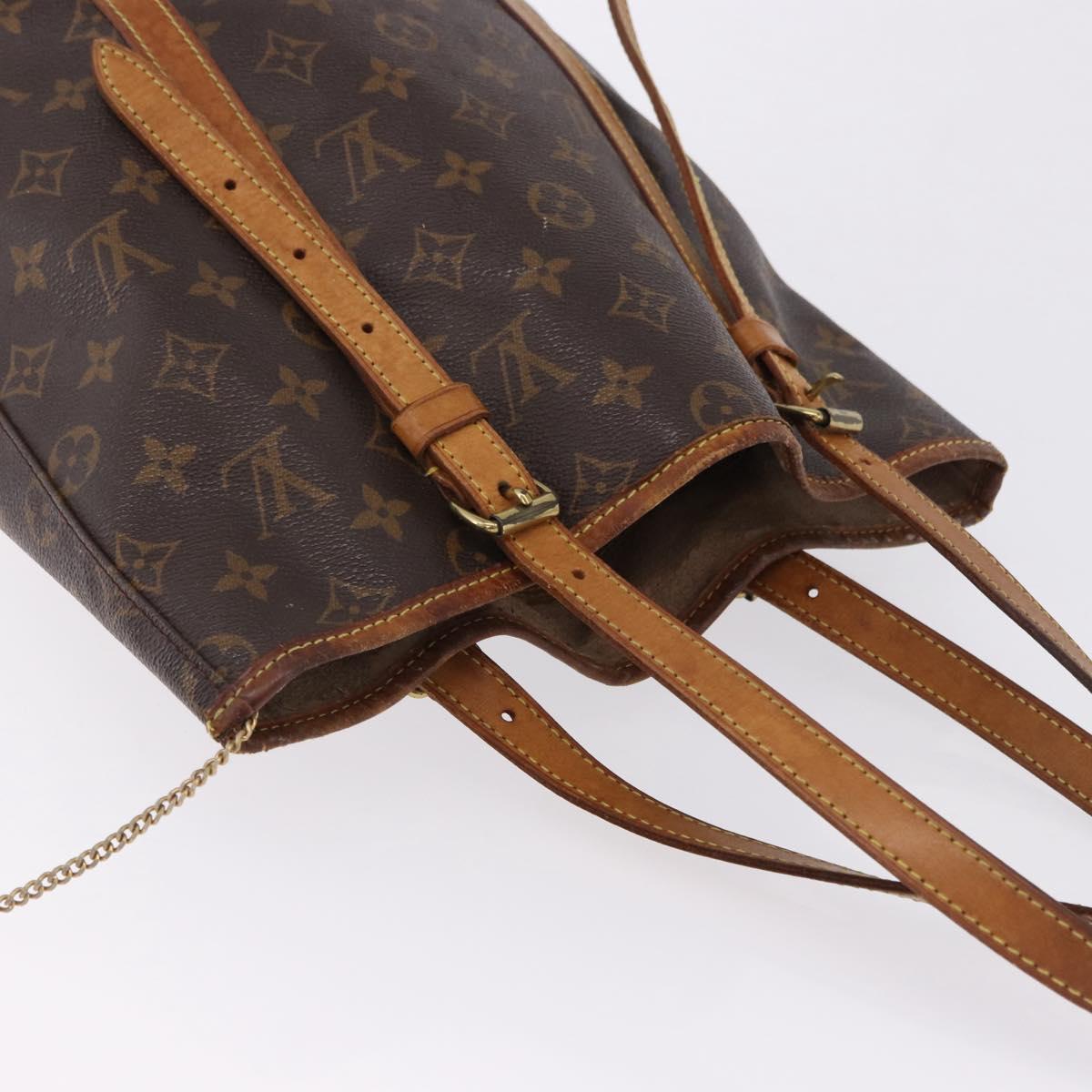 LOUIS VUITTON Monogram Bucket GM Shoulder Bag M42236 LV Auth 200209