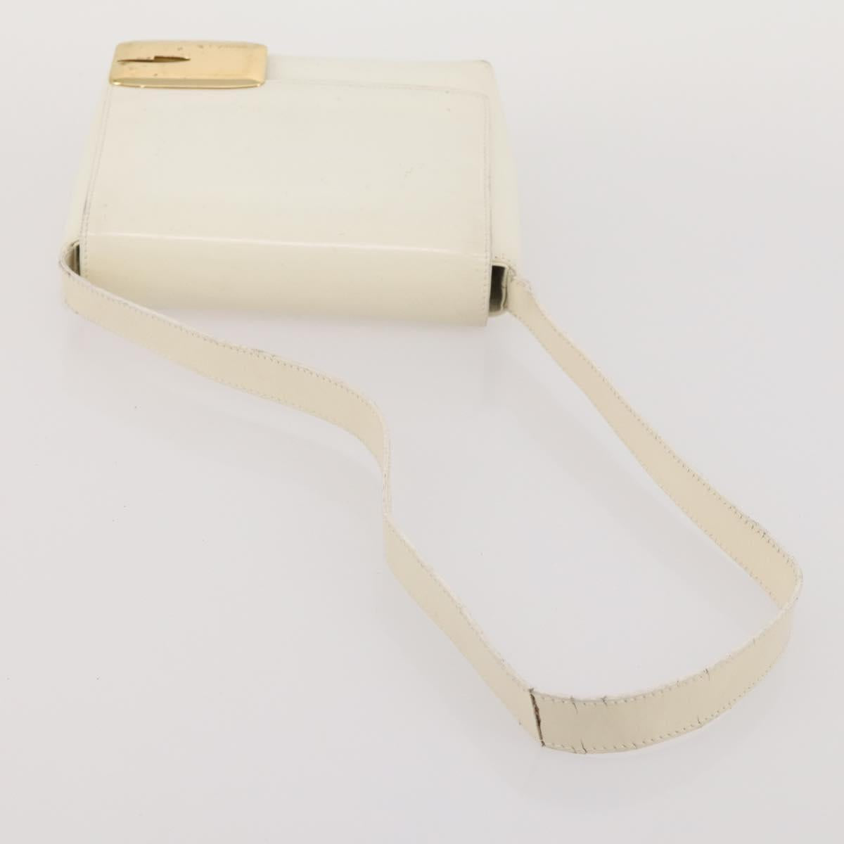 GUCCI Bamboo Shoulder Bag Hand Bag Leather 2 Set Black White Auth 200210