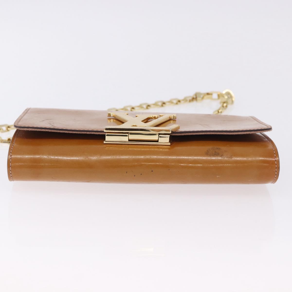 LOUIS VUITTON Vernis Pochette Louise GM Clutch Bag Dunne LV Auth 200232