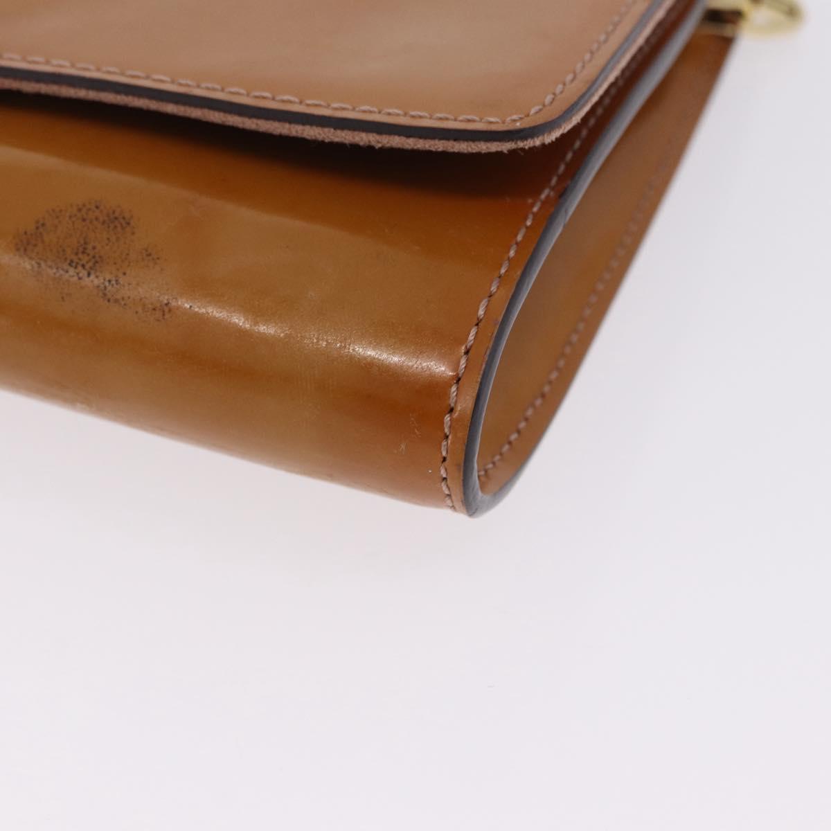 LOUIS VUITTON Vernis Pochette Louise GM Clutch Bag Dunne LV Auth 200232