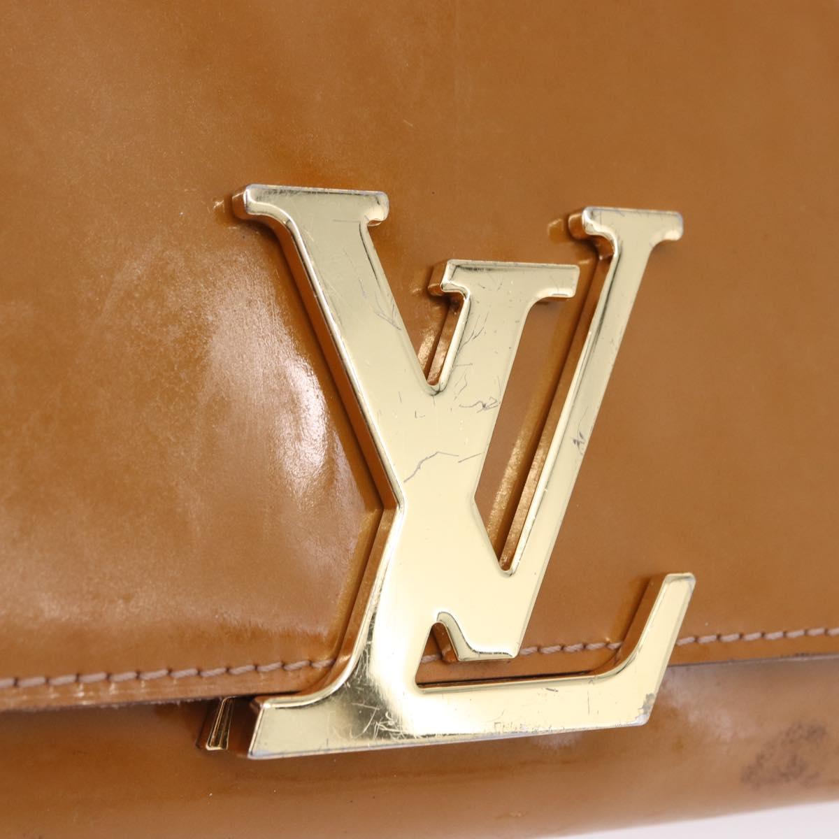 LOUIS VUITTON Vernis Pochette Louise GM Clutch Bag Dunne LV Auth 200232