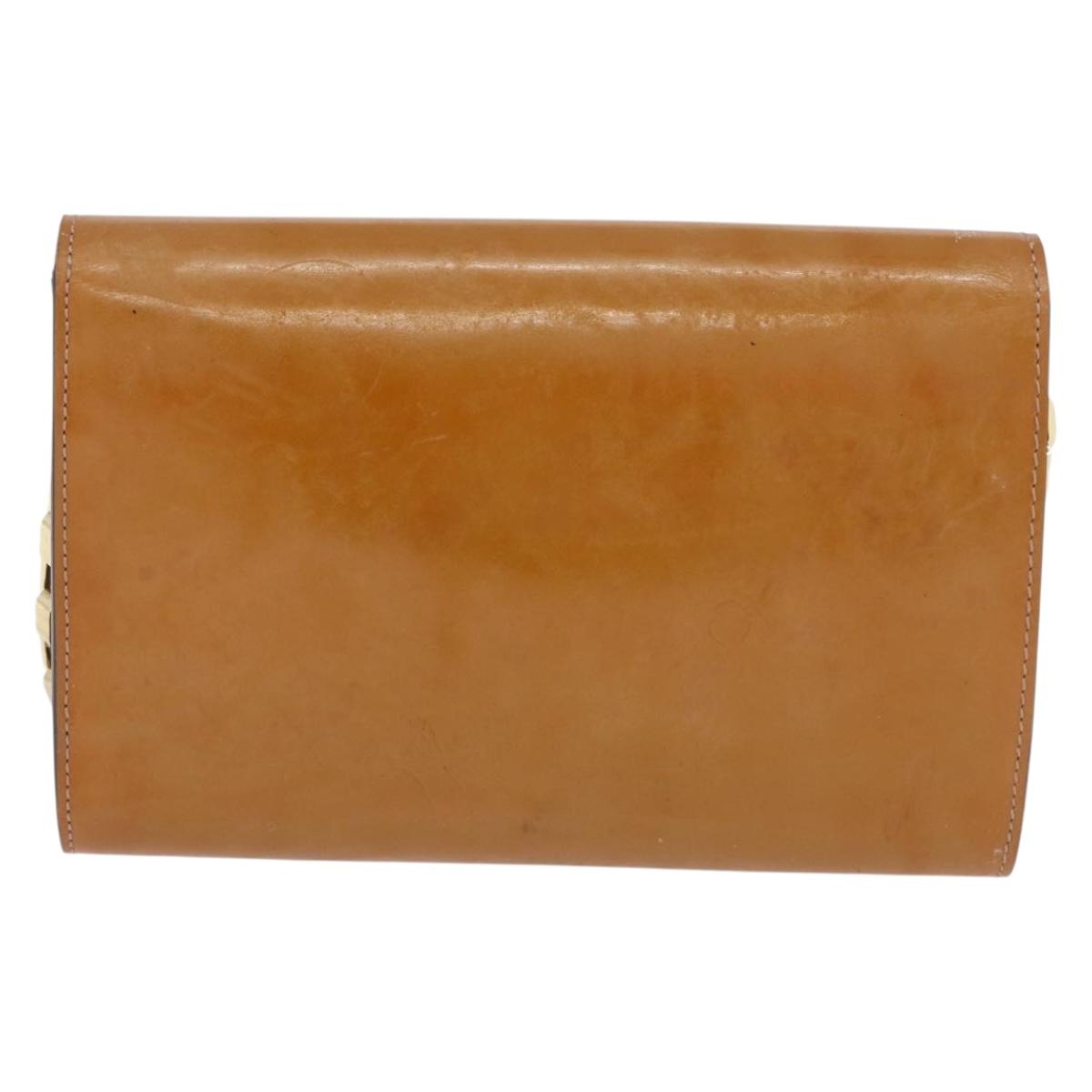 LOUIS VUITTON Vernis Pochette Louise GM Clutch Bag Dunne LV Auth 200232