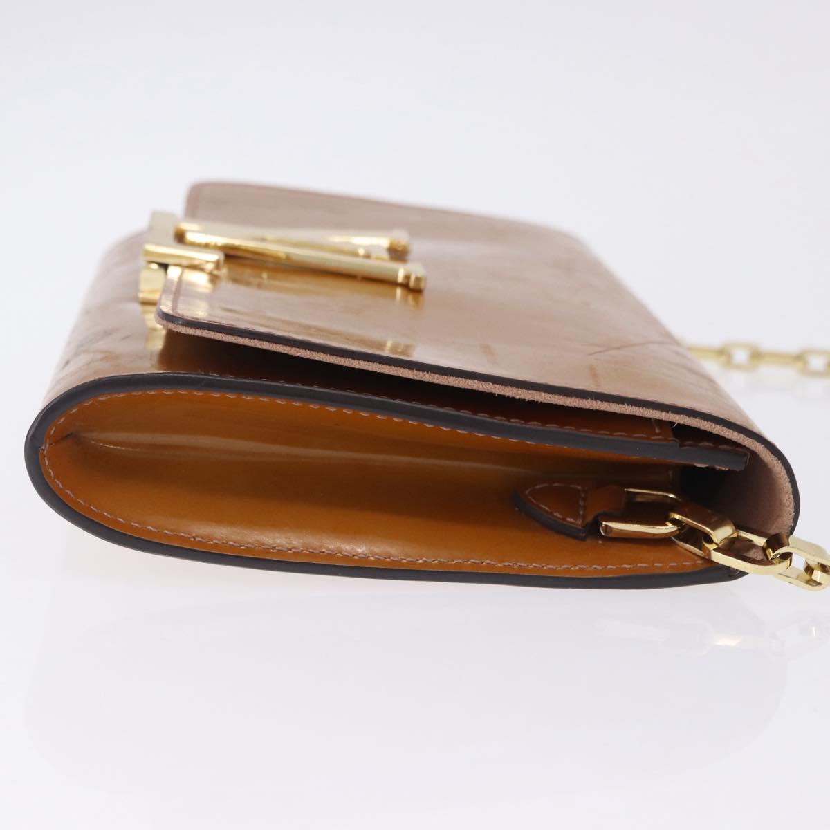 LOUIS VUITTON Vernis Pochette Louise GM Clutch Bag Dunne LV Auth 200232