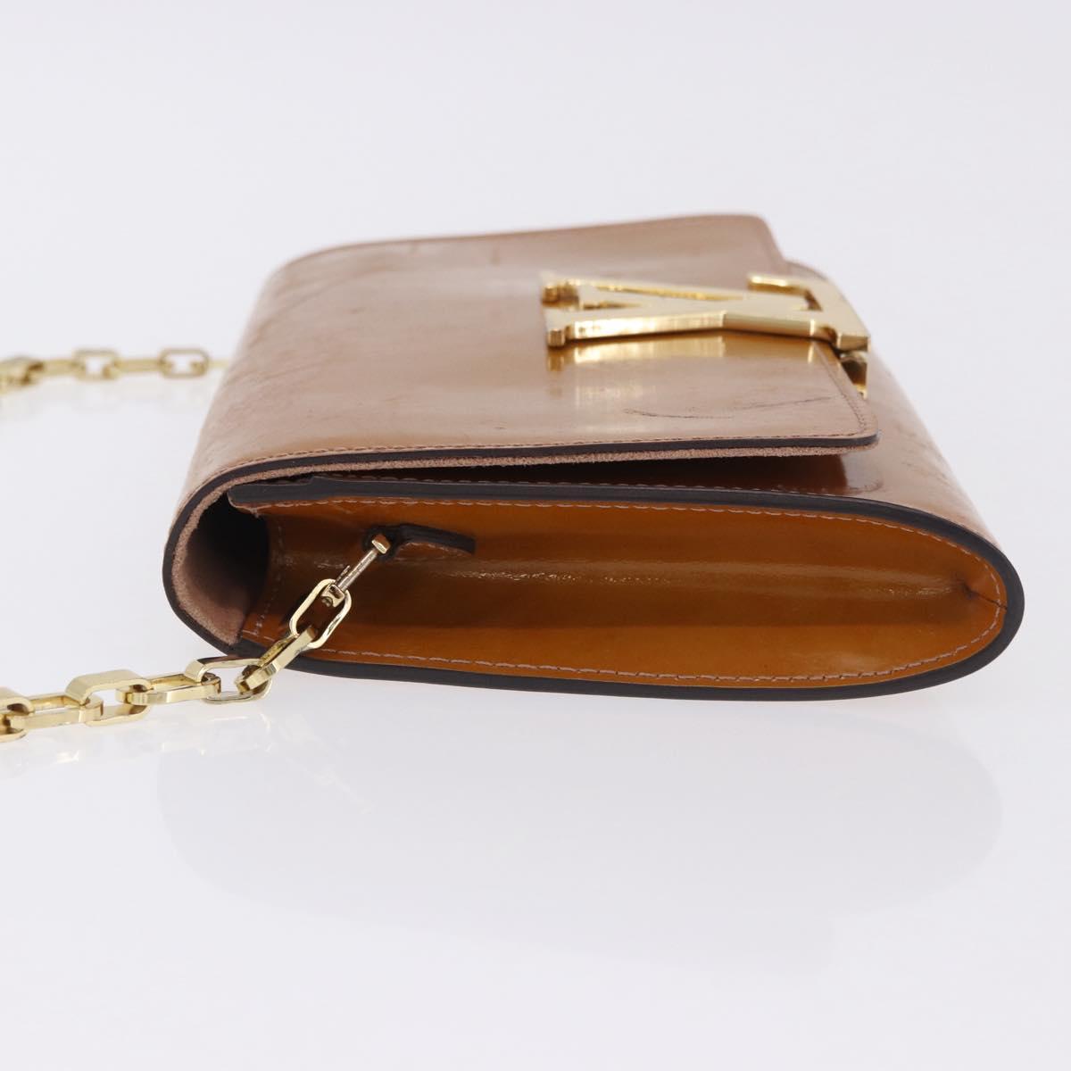 LOUIS VUITTON Vernis Pochette Louise GM Clutch Bag Dunne LV Auth 200232
