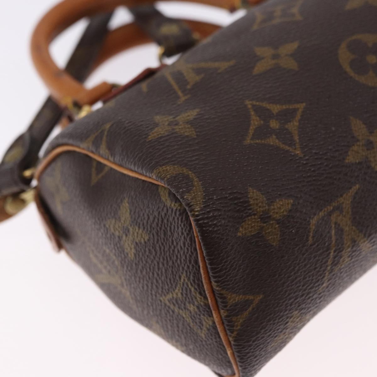 LOUIS VUITTON Monogram Mini Speedy Hand Bag M41534 LV Auth 200237V