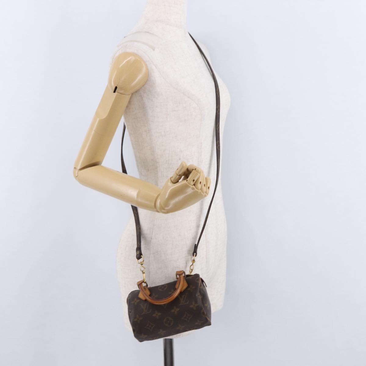 LOUIS VUITTON Monogram Mini Speedy Hand Bag M41534 LV Auth 200237V