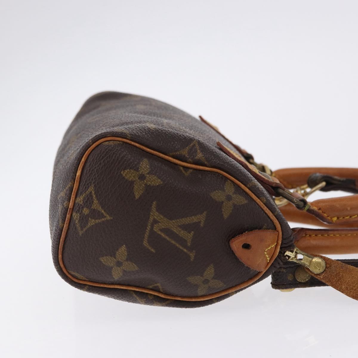 LOUIS VUITTON Monogram Mini Speedy Hand Bag M41534 LV Auth 200237V