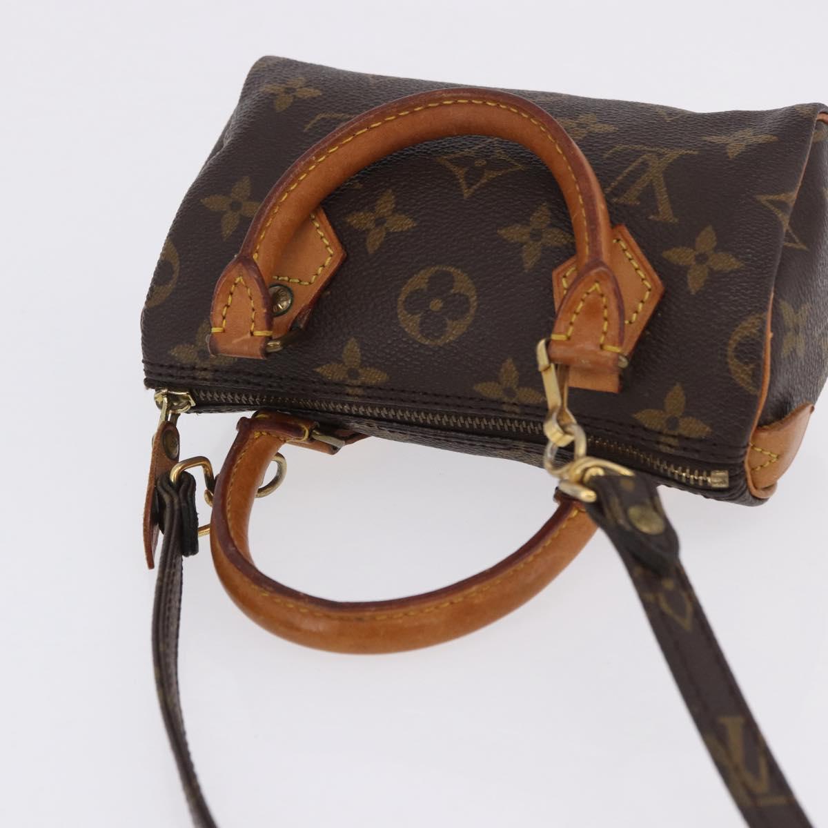 LOUIS VUITTON Monogram Mini Speedy Hand Bag M41534 LV Auth 200237V