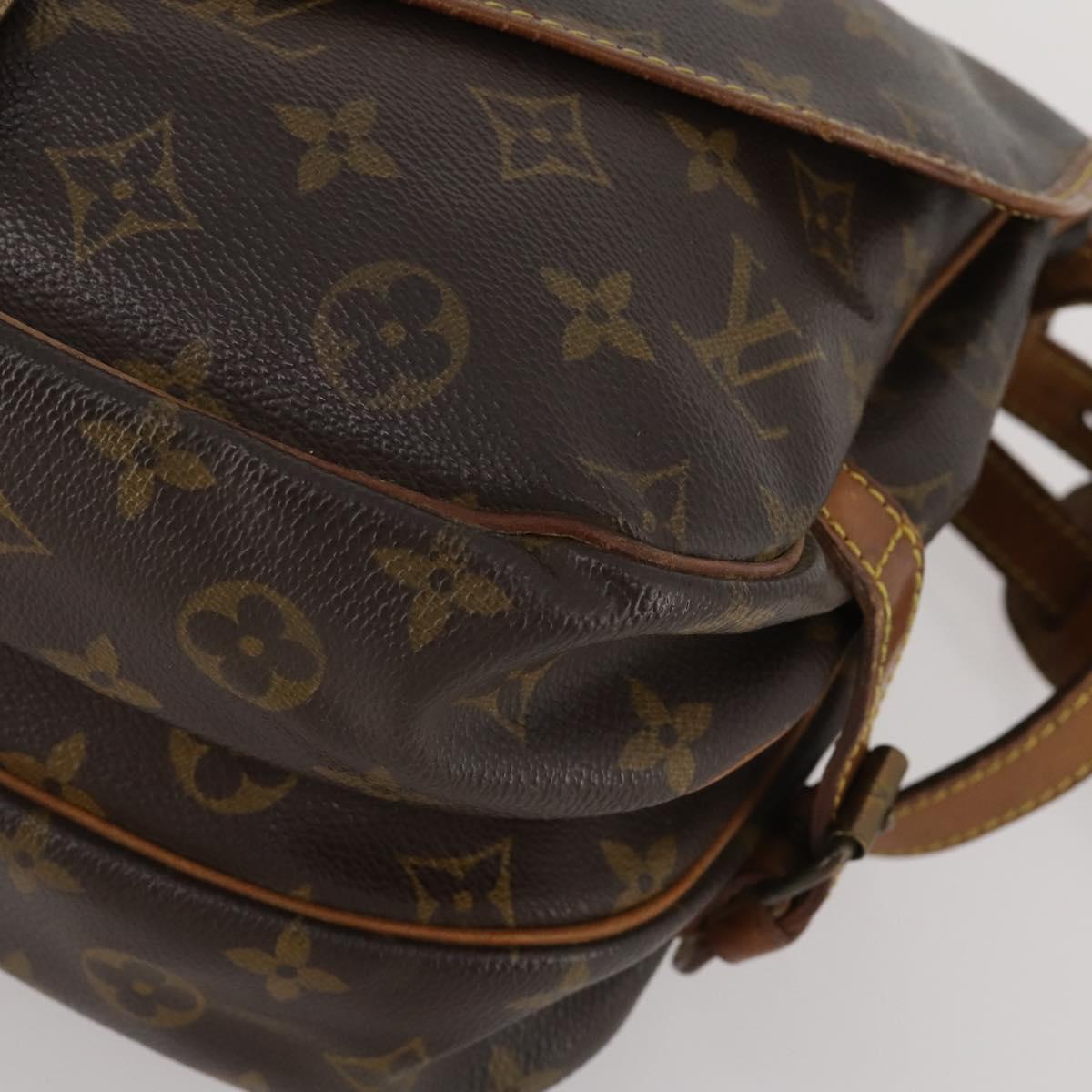 LOUIS VUITTON Monogram Saumur 30 Shoulder Bag M42256 LV Auth 200240