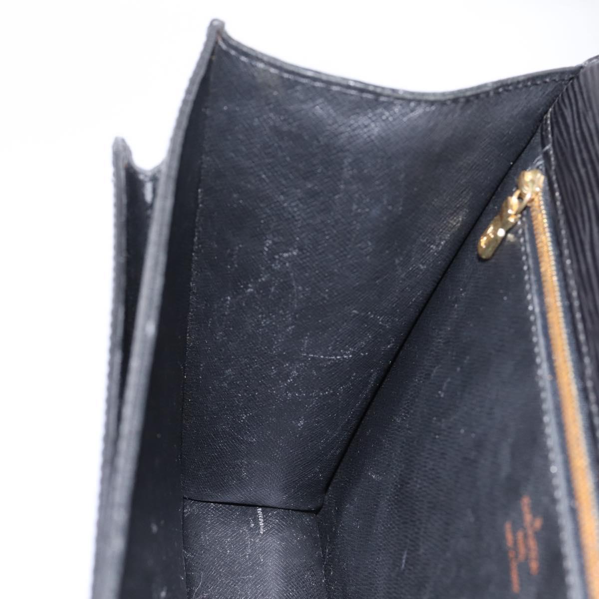 LOUIS VUITTON Epi Monceau 28 Hand Bag Black M52122 LV Auth 200248