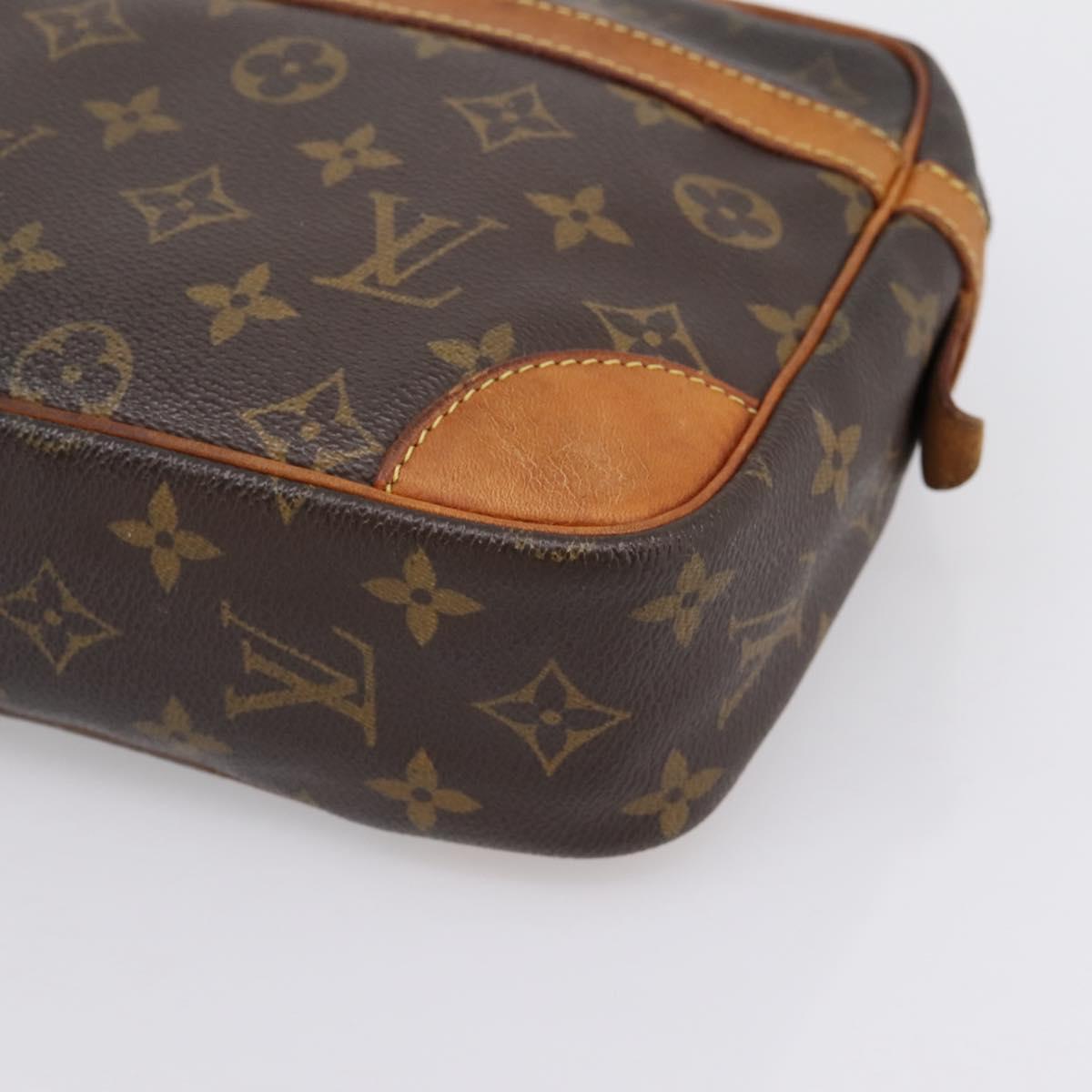LOUIS VUITTON Monogram Compiegne 28 Clutch Bag M51845 LV Auth 200254