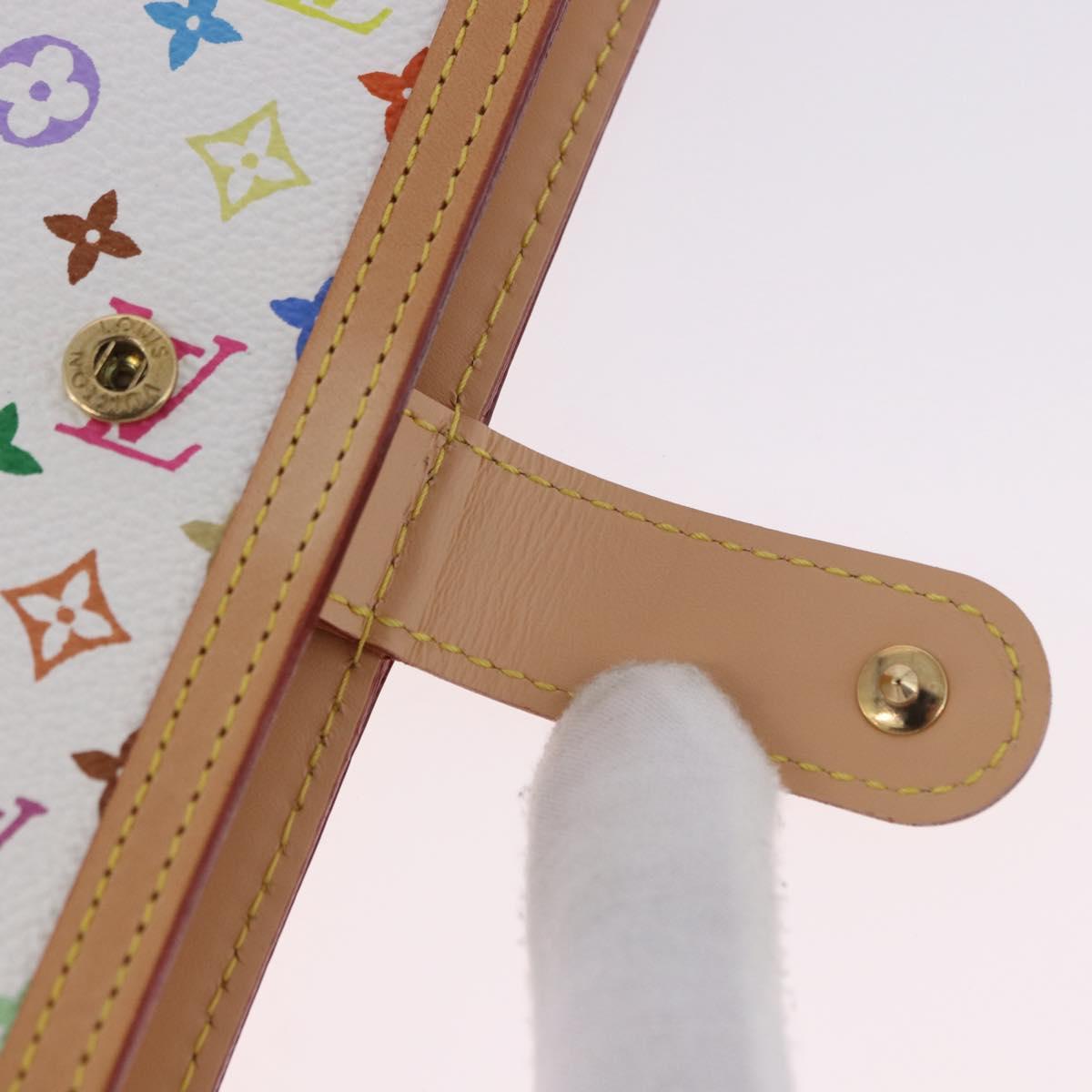 LOUIS VUITTON Monogram Multicolor Agenda PM Planner White R20896 Auth 200261SAV