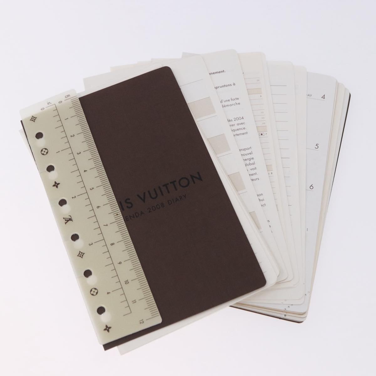 LOUIS VUITTON Monogram Multicolor Agenda PM Planner White R20896 Auth 200261SAV
