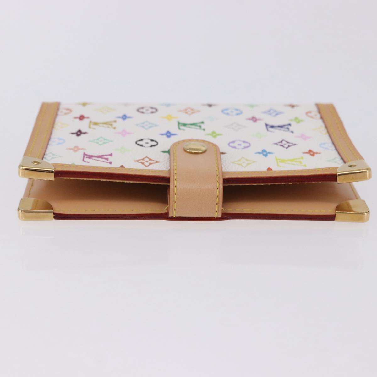 LOUIS VUITTON Monogram Multicolor Agenda PM Planner White R20896 Auth 200261SAV