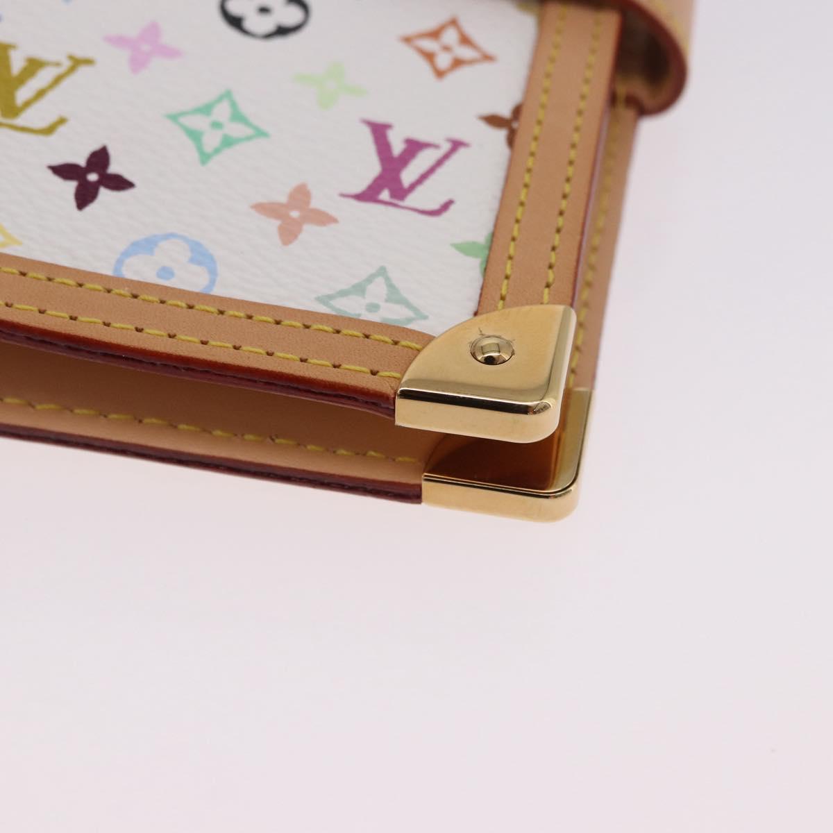LOUIS VUITTON Monogram Multicolor Agenda PM Planner White R20896 Auth 200261SAV