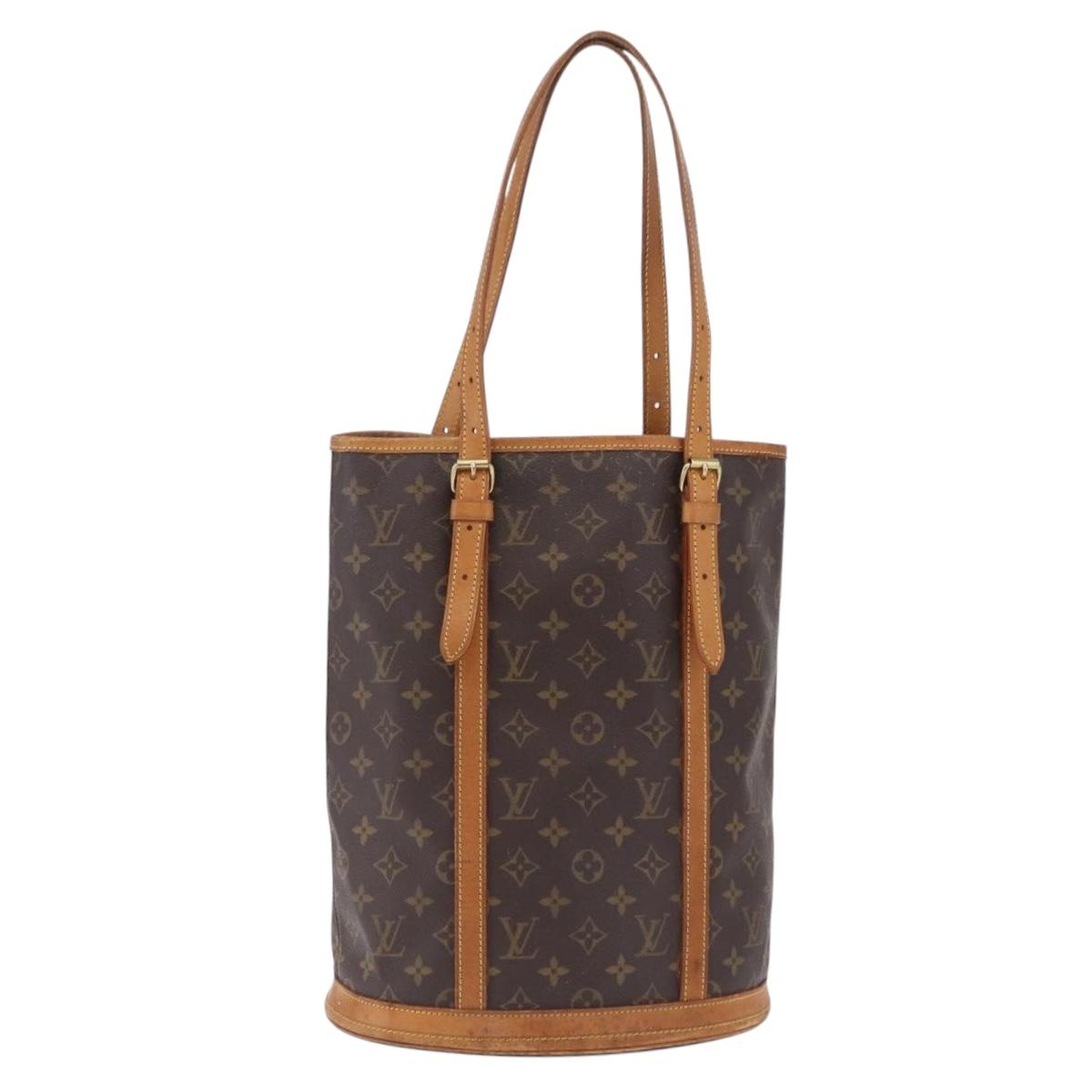 LOUIS VUITTON Monogram Bucket GM Shoulder Bag M42236 LV Auth 200267