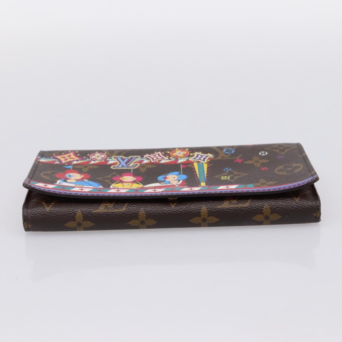 LOUIS VUITTON Vivienne Portefeuille Sarah Long Wallet M69747 LV Auth 200277