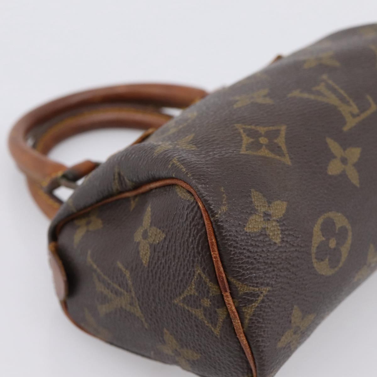 LOUIS VUITTON Monogram Mini Speedy Hand Bag M41534 LV Auth 200278