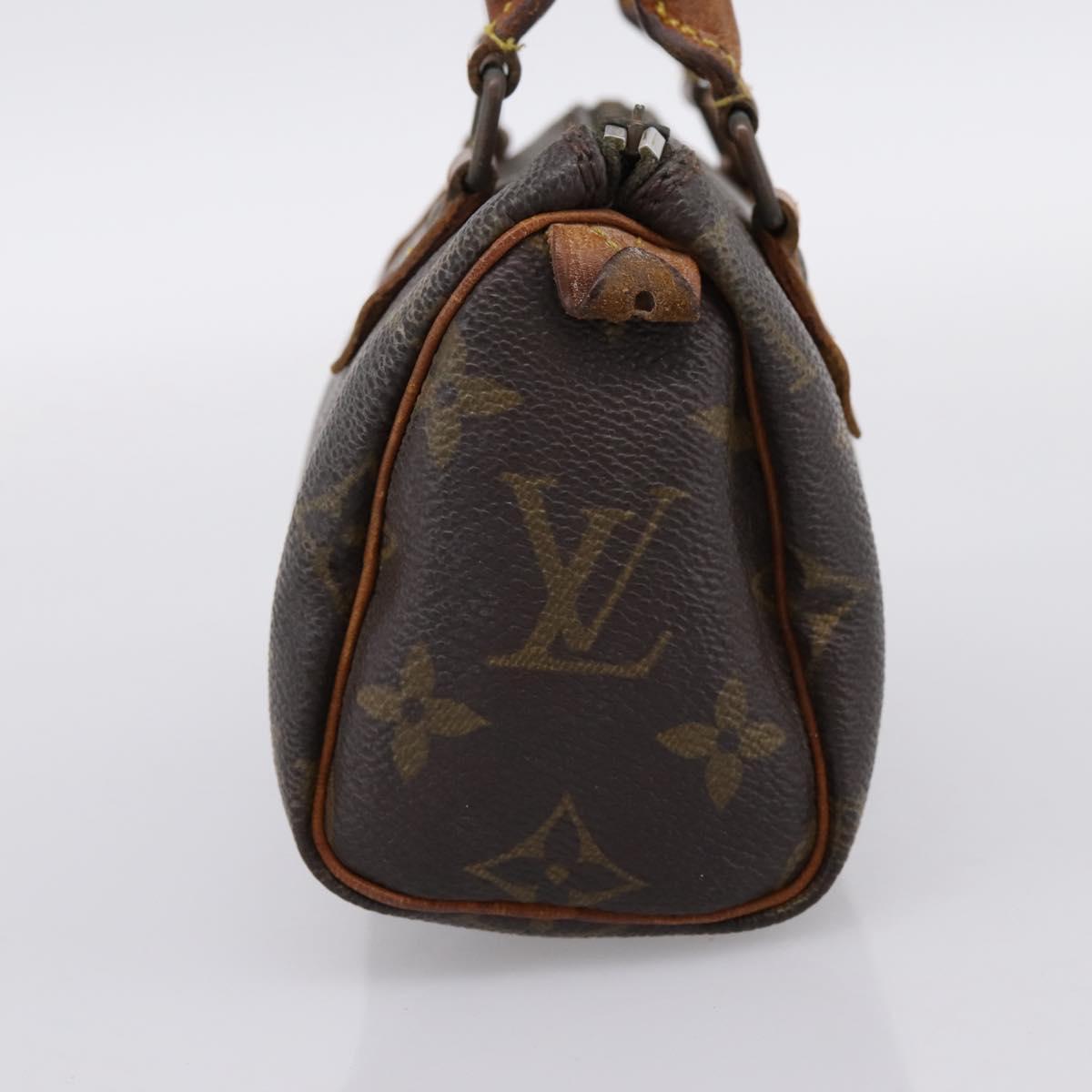LOUIS VUITTON Monogram Mini Speedy Hand Bag M41534 LV Auth 200278