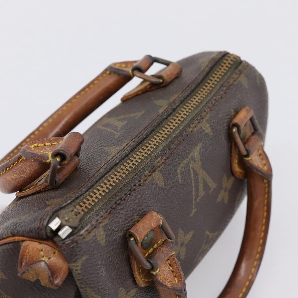 LOUIS VUITTON Monogram Mini Speedy Hand Bag M41534 LV Auth 200278