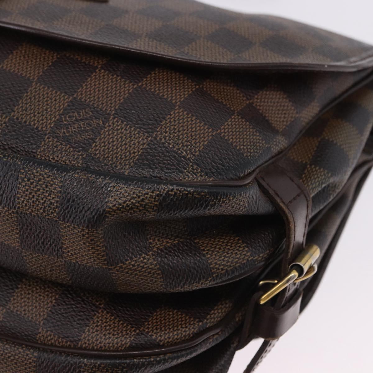 LOUIS VUITTON Damier Ebene Saumur 30 Shoulder Bag SPO N48081 LV Auth 200290