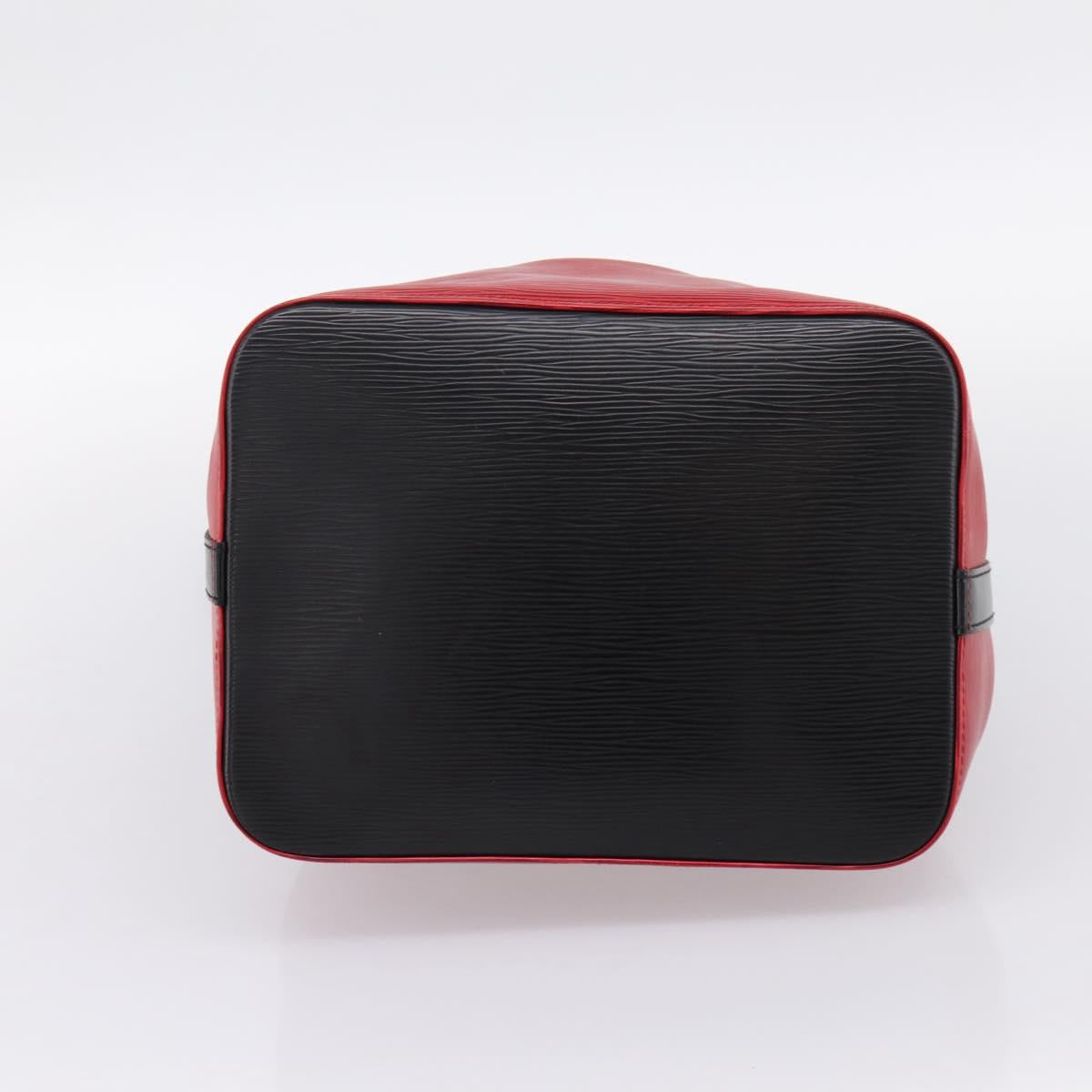 LOUIS VUITTON Epi Petit Noe Shoulder Bag Red Black M44172 LV Auth 200330A