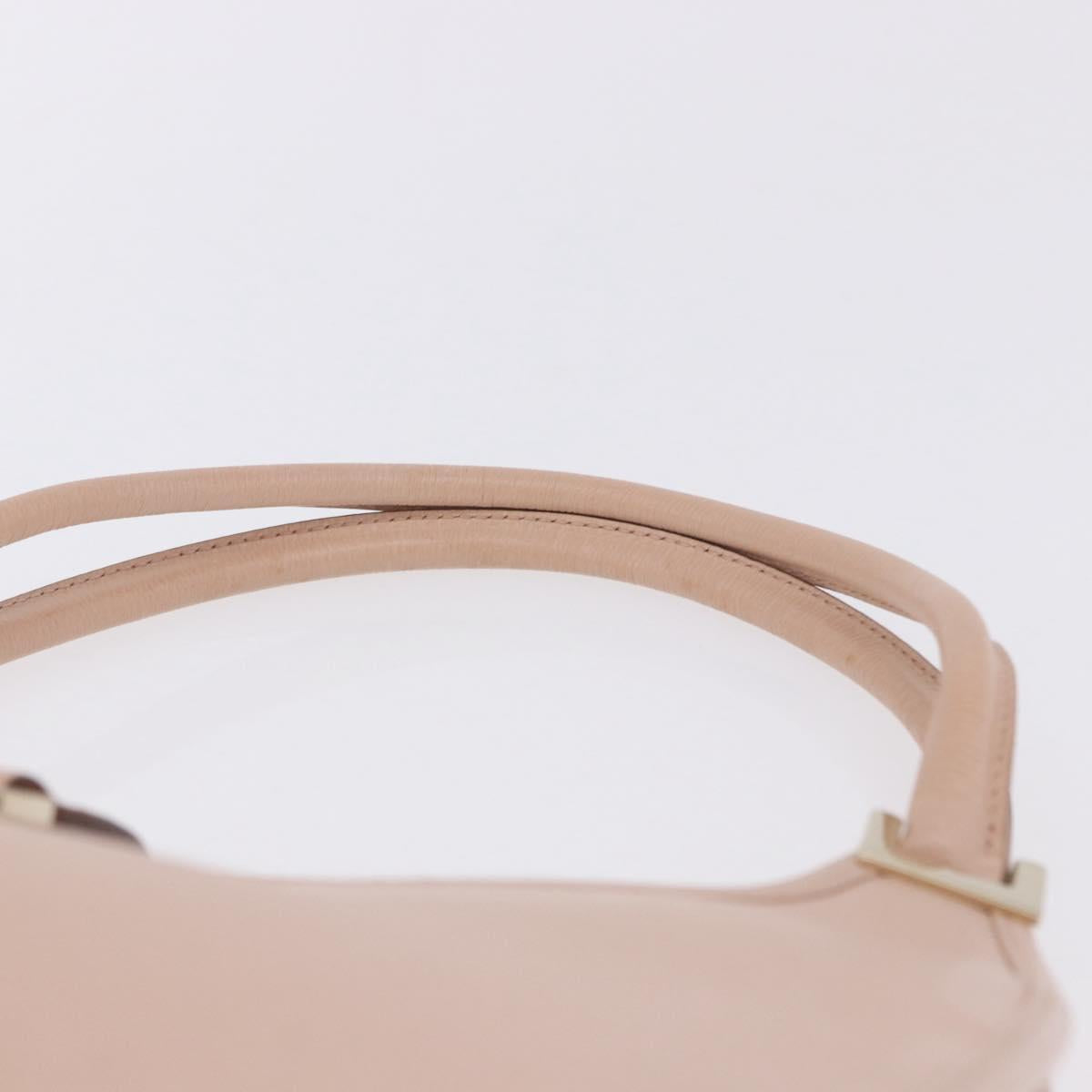 GUCCI Jackie Hand Bag Leather Pink Gold 002 1068 2404 Auth 200338V