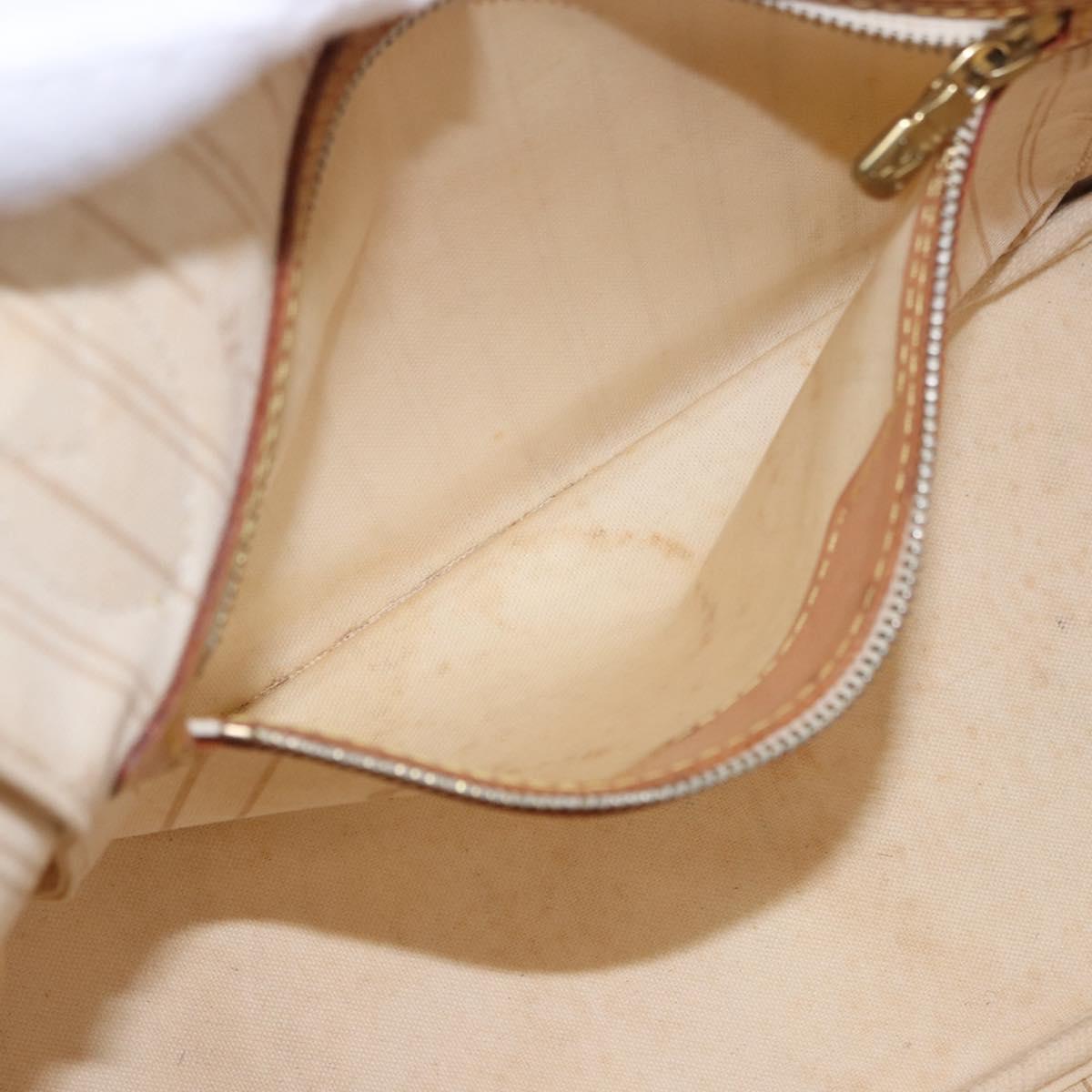 LOUIS VUITTON Damier Azur Neverfull PM Tote Bag N41362 LV Auth 200339