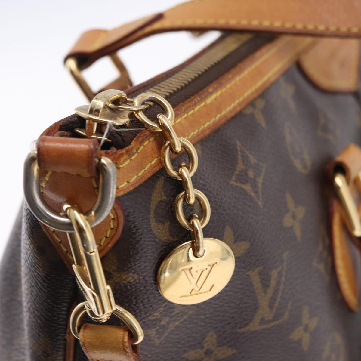 LOUIS VUITTON Monogram Palermo PM Tote Bag M40145 LV Auth 200341