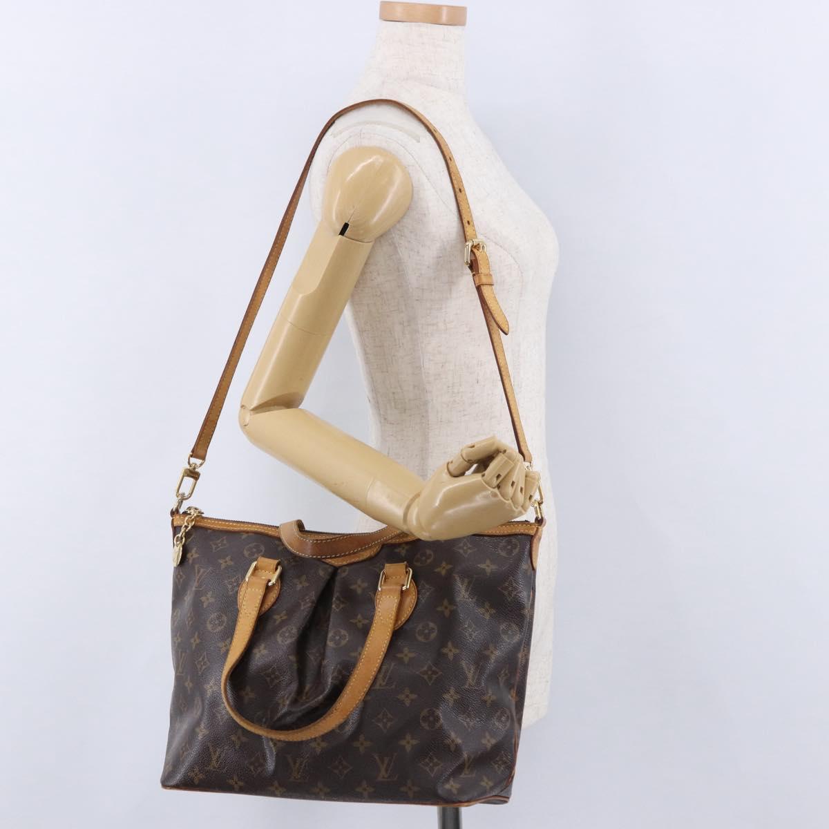 LOUIS VUITTON Monogram Palermo PM Tote Bag M40145 LV Auth 200341