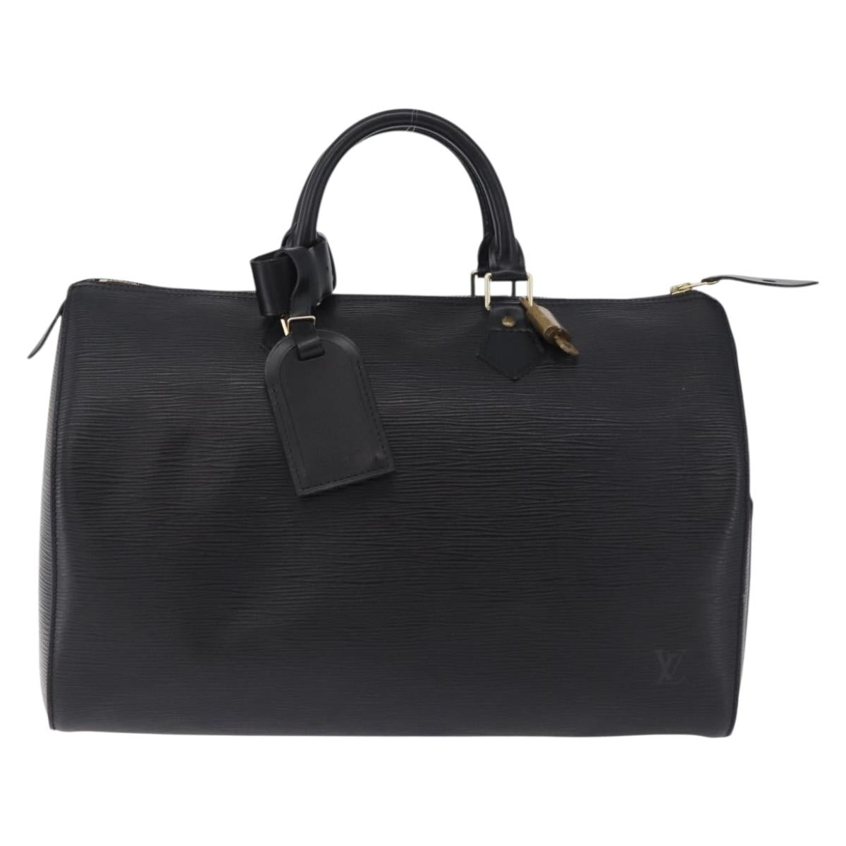 LOUIS VUITTON Epi Speedy 35 Hand Bag Black M42992 LV Auth 200342V