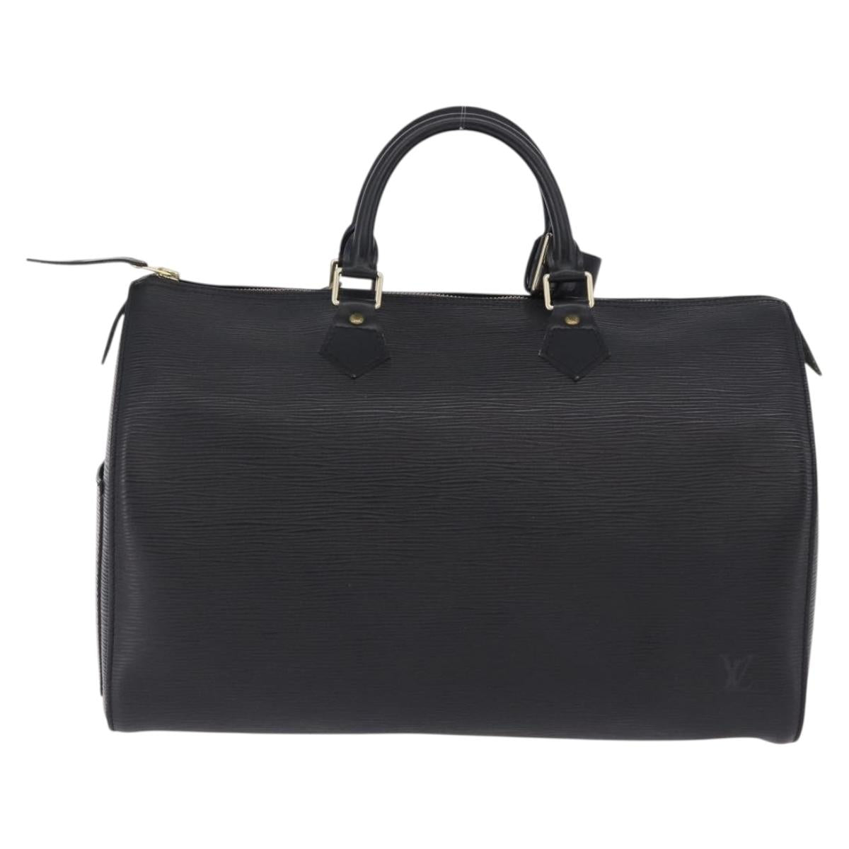 LOUIS VUITTON Epi Speedy 35 Hand Bag Black M42992 LV Auth 200342V