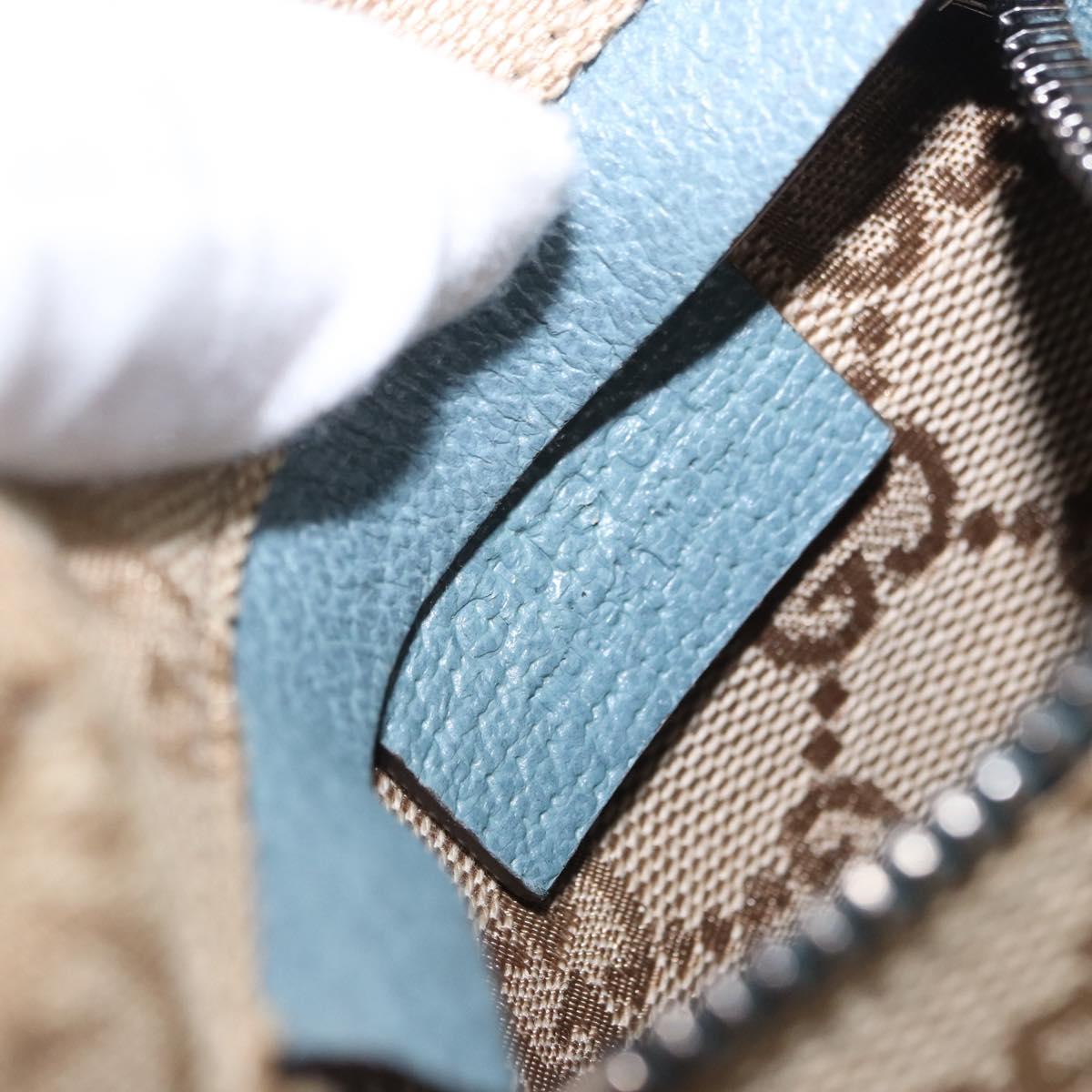GUCCI GG Canvas Sherry Line Waist Bag Outlet Beige Silver 162962 Auth 200345A
