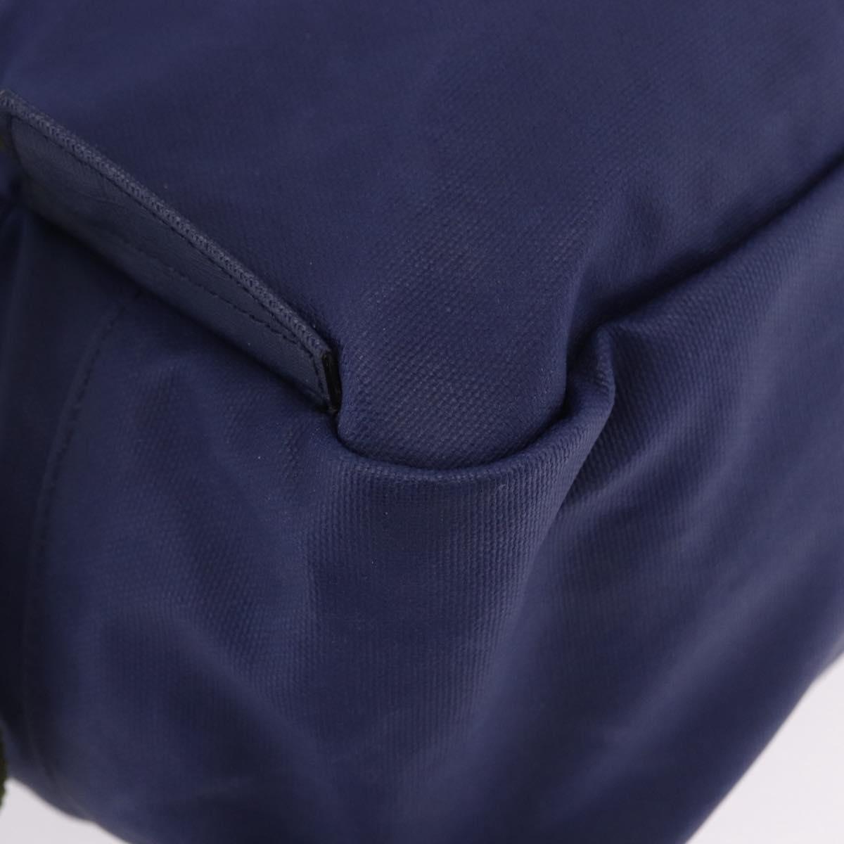 GUCCI RON HERMAN Backpack Canvas Navy Silver 477875 Auth 200358M