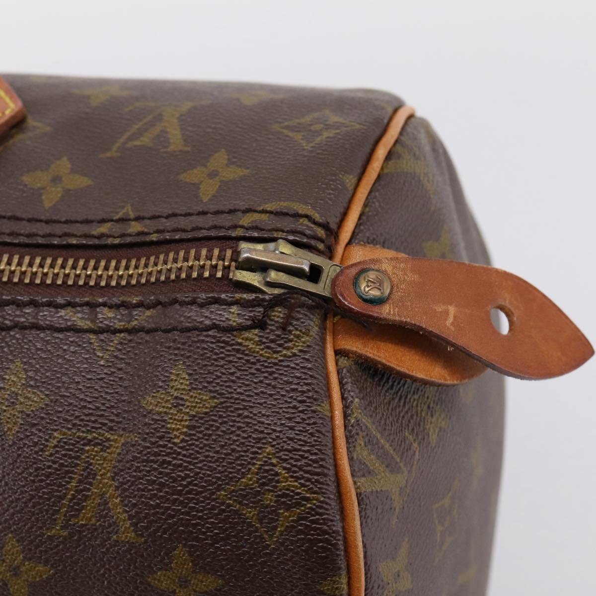 LOUIS VUITTON Monogram Speedy 35 Hand Bag M41524 LV Auth 200359