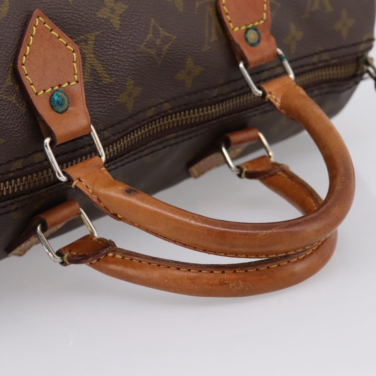 LOUIS VUITTON Monogram Speedy 35 Hand Bag M41524 LV Auth 200359